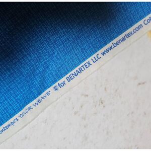 NEW Contempo’s Color Weave Fabric by Benartex – 1 Yard (35" x 42") Blue Quilting